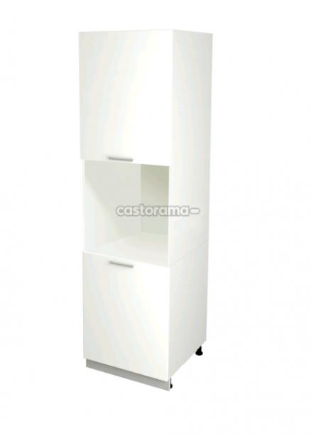 Шкаф-пенал напольный для духового шкафа Столлайн Ассоль белый глянец, 60 х 214 х 56 см