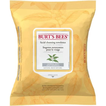 Влажные салфетки для снятия макияжа Burt's Bees White Tea Facial Wipe