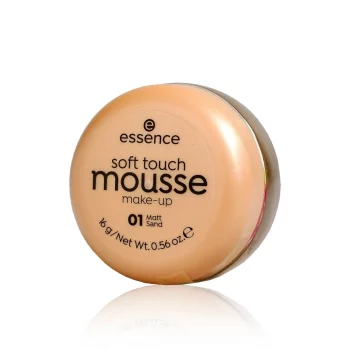 Тональный крем - мусс Essence soft touch mousse make-up для лица 01 Matt sand 16г